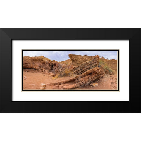 Orocopia Mountains- California Black Modern Wood Framed Art Print with Double Matting by Muench, Zandria