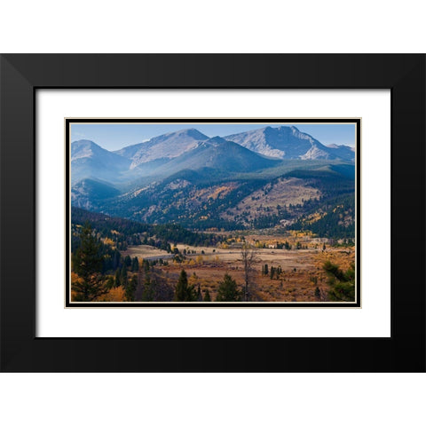 Meadow Overlook-Rocky Mountain National Park-Colorado-USA Black Modern Wood Framed Art Print with Double Matting by Miller, Anna