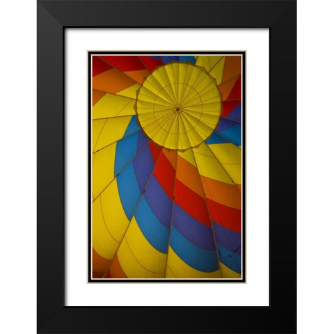 CO, Colorado Springs, Inside a Hot air balloon Black Modern Wood Framed Art Print with Double Matting by Grall, Don