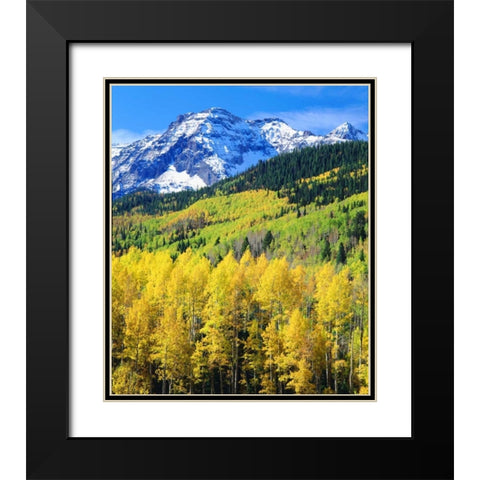 Colorado, Rocky Mountains, Autumn in the Rockies Black Modern Wood Framed Art Print with Double Matting by Talbot Frank, Christopher