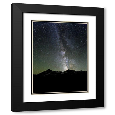 USA, Colorado Milky Way in night sky Black Modern Wood Framed Art Print with Double Matting by Paulson, Don