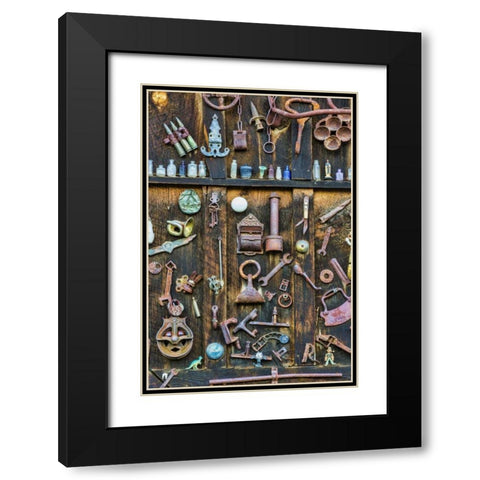 Colorado, Crested Butte Antique collection Black Modern Wood Framed Art Print with Double Matting by Paulson, Don