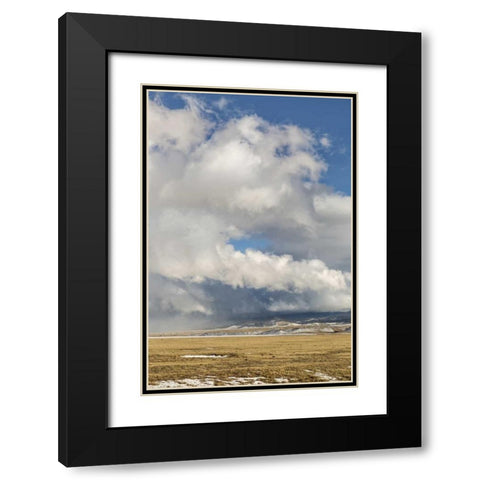 CO, South Park Winter clouds over Wilkerson Pass Black Modern Wood Framed Art Print with Double Matting by Grall, Don