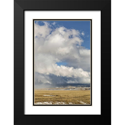 CO, South Park Winter clouds over Wilkerson Pass Black Modern Wood Framed Art Print with Double Matting by Grall, Don