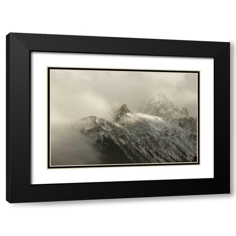 Colorado, Sneffels Range Clouds over Mt Sneffels Black Modern Wood Framed Art Print with Double Matting by Grall, Don