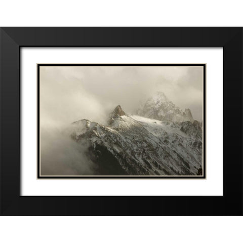 Colorado, Sneffels Range Clouds over Mt Sneffels Black Modern Wood Framed Art Print with Double Matting by Grall, Don