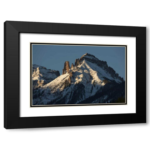 Colorado, Uncompahgre NF Sunrise on Turret Ridge Black Modern Wood Framed Art Print with Double Matting by Grall, Don