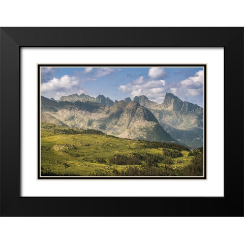 USA-Colorado-San Juan Mountains Mountain and valley landscape Black Modern Wood Framed Art Print with Double Matting by Jaynes Gallery