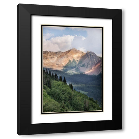 USA-Colorado-Gunnison National Forest Landscape with Avery Peak Black Modern Wood Framed Art Print with Double Matting by Jaynes Gallery