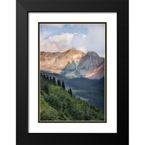 USA-Colorado-Gunnison National Forest Landscape with Avery Peak Black Modern Wood Framed Art Print with Double Matting by Jaynes Gallery
