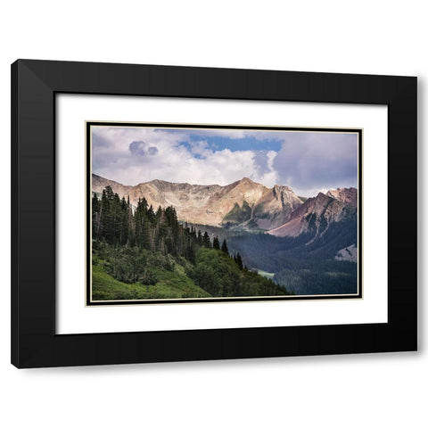 USA-Colorado-Gunnison National Forest Landscape with Avery Peak Black Modern Wood Framed Art Print with Double Matting by Jaynes Gallery
