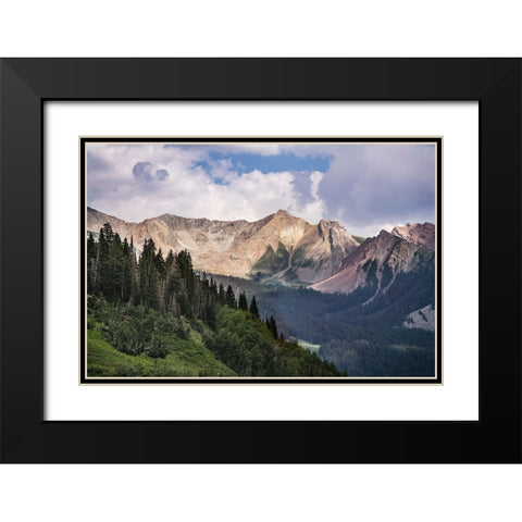 USA-Colorado-Gunnison National Forest Landscape with Avery Peak Black Modern Wood Framed Art Print with Double Matting by Jaynes Gallery