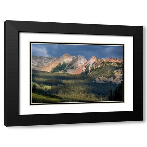 USA-Colorado-Gunnison National Forest Landscape with Avery Peak Black Modern Wood Framed Art Print with Double Matting by Jaynes Gallery