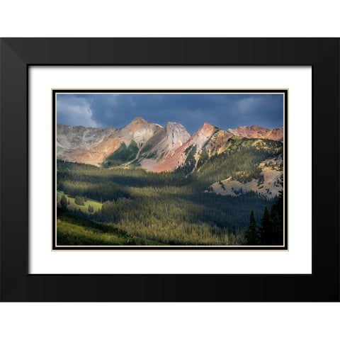 USA-Colorado-Gunnison National Forest Landscape with Avery Peak Black Modern Wood Framed Art Print with Double Matting by Jaynes Gallery