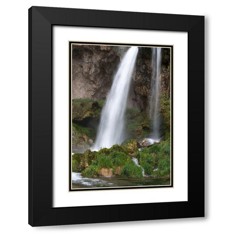 Colorado Rifle Falls-Rifle Falls State Park Black Modern Wood Framed Art Print with Double Matting by Zimmerman, Judith