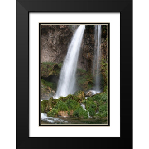 Colorado Rifle Falls-Rifle Falls State Park Black Modern Wood Framed Art Print with Double Matting by Zimmerman, Judith