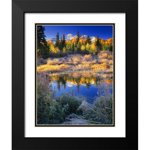 Wilson Peak near Telluride in the Colorado Rocky Mountains Black Modern Wood Framed Art Print with Double Matting by SMO