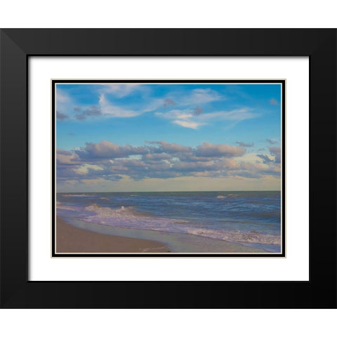 Beach-Sanibel Island-Florida-USA Black Modern Wood Framed Art Print with Double Matting by Miller, Anna