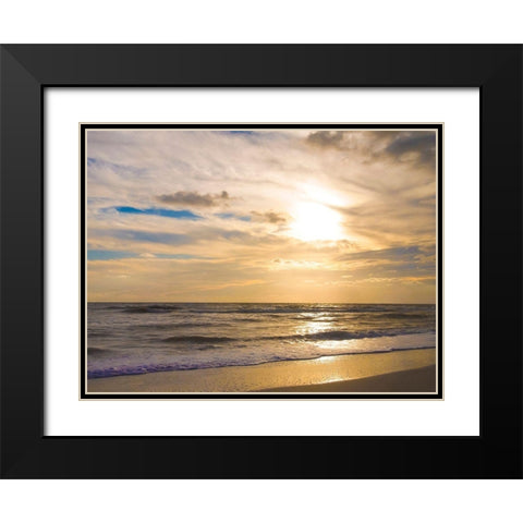 Sunset on Sanibel Island-Florida-USA Black Modern Wood Framed Art Print with Double Matting by Miller, Anna