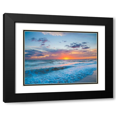 Sunset on Sanibel Island-Florida-USA Black Modern Wood Framed Art Print with Double Matting by Miller, Anna