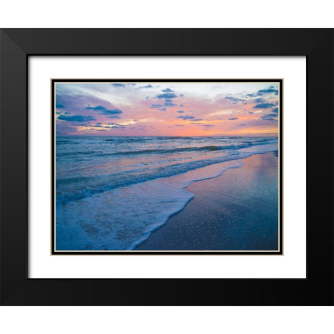 Sunset on Sanibel Island-Florida-USA Black Modern Wood Framed Art Print with Double Matting by Miller, Anna