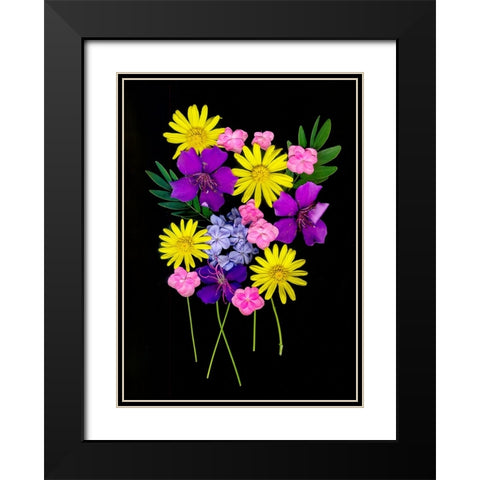 USA-Florida-Celebration-A bouquet of flowers Black Modern Wood Framed Art Print with Double Matting by Looney, Hollice