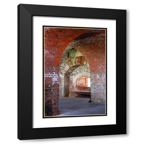 Fort Pulaski Brick Arches-Tybee Island-Georgia-USA Black Modern Wood Framed Art Print with Double Matting by Miller, Anna