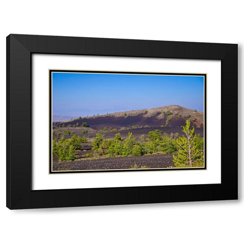 USA-Idaho Craters of the Moon National Monument and Preserve-Paisley Cone Black Modern Wood Framed Art Print with Double Matting by Friel, Bernard