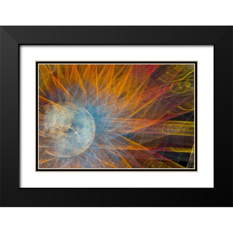 Indiana, Indianapolis, State Fair Ferris wheel Black Modern Wood Framed Art Print with Double Matting by Kaveney, Wendy