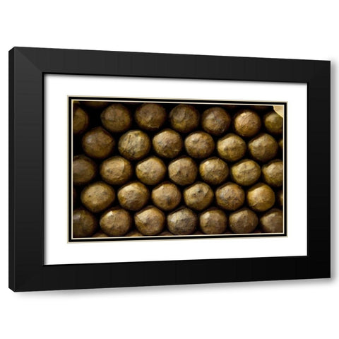 Louisiana, New Orleans Abstract of cigars Black Modern Wood Framed Art Print with Double Matting by Kaveney, Wendy