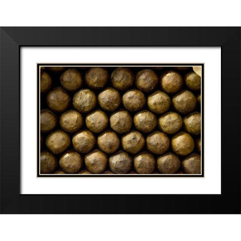 Louisiana, New Orleans Abstract of cigars Black Modern Wood Framed Art Print with Double Matting by Kaveney, Wendy
