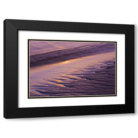 ME, Phippsburg Sunrise on Popham Beach Black Modern Wood Framed Art Print with Double Matting by Clemons, Kathleen