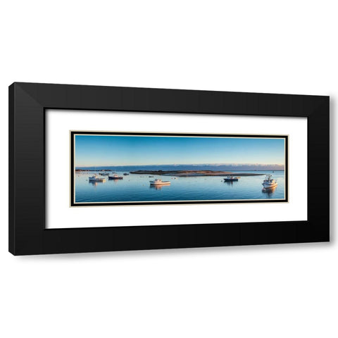New England-Massachusetts-Cape Cod-Chatham-Chatham Harbor-dawn Black Modern Wood Framed Art Print with Double Matting by Bibikow, Walter