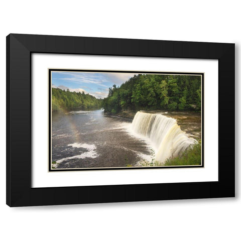Upper Tahquamenon Falls-Tahquamenon Falls State Park-Upper Peninsula-Michigan Black Modern Wood Framed Art Print with Double Matting by Majchrowicz, Alan