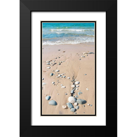 Michigan Landscape Black Modern Wood Framed Art Print with Double Matting by Miller, Anna