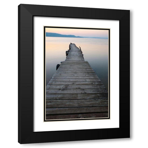 Munising Bay Sunset-Michigan-USA Black Modern Wood Framed Art Print with Double Matting by Miller, Anna
