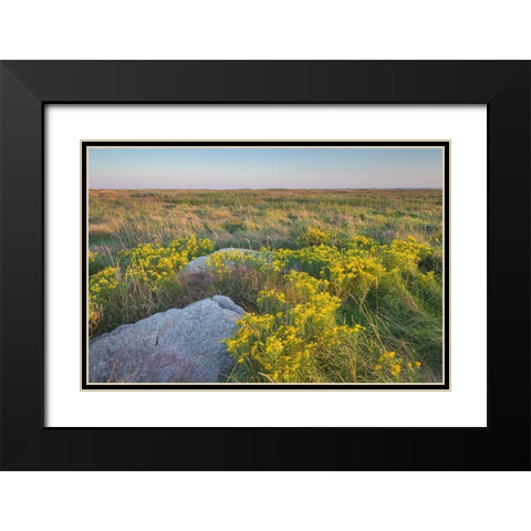 Touch the Sky Prairie southwest-Minnesota Black Modern Wood Framed Art Print with Double Matting by Majchrowicz, Alan