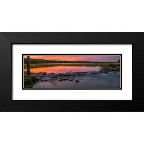 USA-Minnesota-Itasca State Park-Mississippi Headwaters Black Modern Wood Framed Art Print with Double Matting by Hawkins, Peter