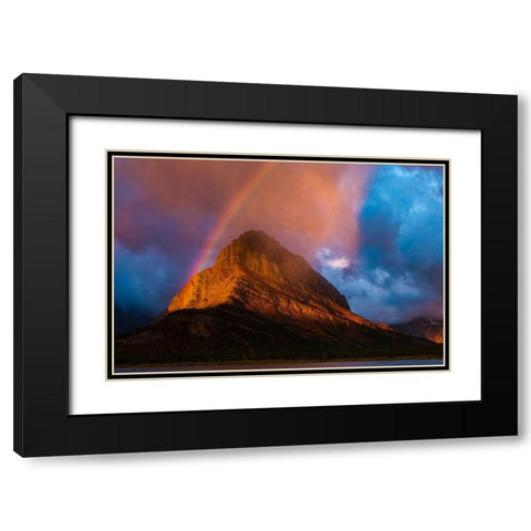Glacier National Park-Grinnell Black Modern Wood Framed Art Print with Double Matting by Theodore, George