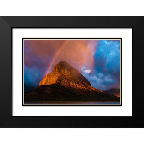 Glacier National Park-Grinnell Black Modern Wood Framed Art Print with Double Matting by Theodore, George