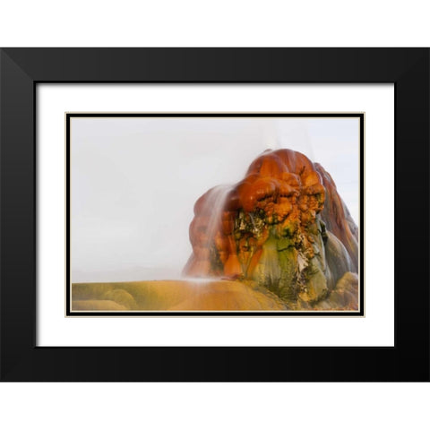 Nevada, Black Rock Desert View of the Fly Geyser Black Modern Wood Framed Art Print with Double Matting by Illg, Cathy and Gordon