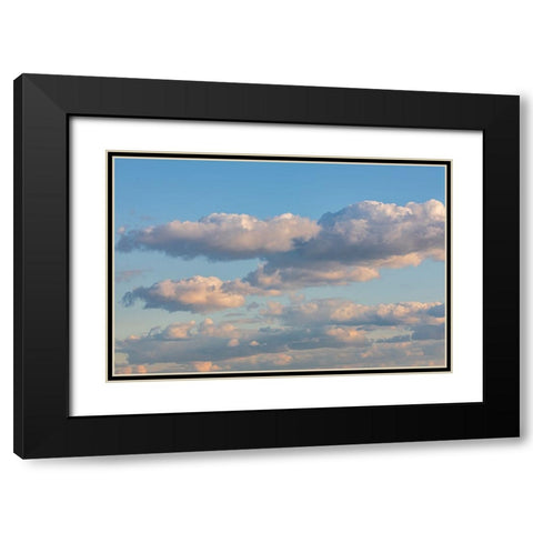 New York City-New York-USA Clouds over New York City in late afternoon Black Modern Wood Framed Art Print with Double Matting by Wilson, Emily M.