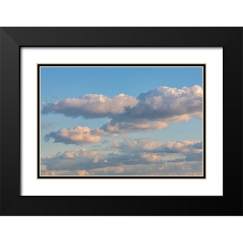New York City-New York-USA Clouds over New York City in late afternoon Black Modern Wood Framed Art Print with Double Matting by Wilson, Emily M.