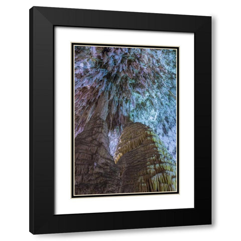 New Mexico, Carlsbad Caverns Scenic of cavern Black Modern Wood Framed Art Print with Double Matting by Paulson, Don