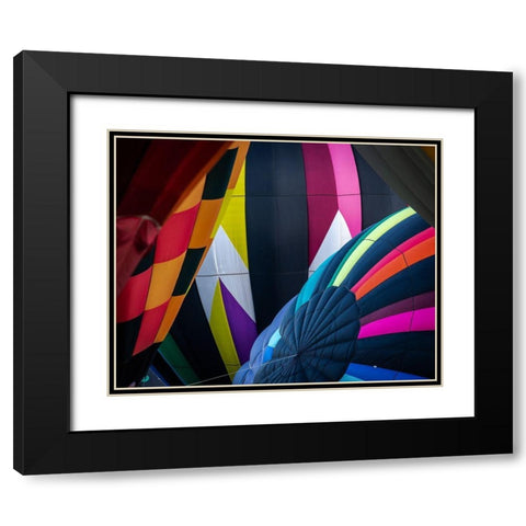 Mass Ascension Albuquerque International Balloon Fiesta-Albuquerque-New Mexico Black Modern Wood Framed Art Print with Double Matting by Pryor, Maresa