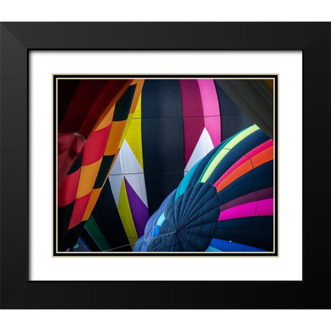 Mass Ascension Albuquerque International Balloon Fiesta-Albuquerque-New Mexico Black Modern Wood Framed Art Print with Double Matting by Pryor, Maresa