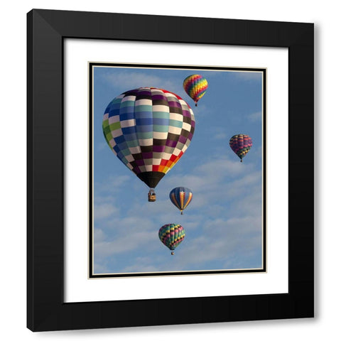 Mass Ascension Albuquerque International Balloon Fiesta-Albuquerque-New Mexico Black Modern Wood Framed Art Print with Double Matting by Pryor, Maresa