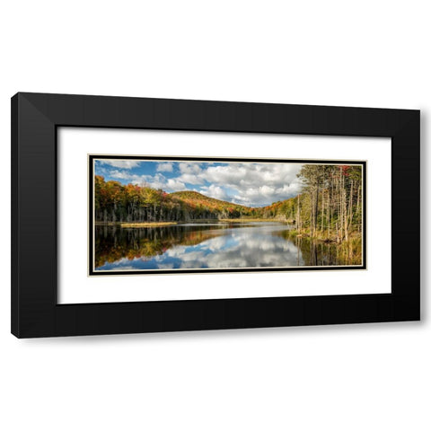 USA-New York-Adirondacks Autumn afternoon at Raquette Brook Black Modern Wood Framed Art Print with Double Matting by Collins, Ann