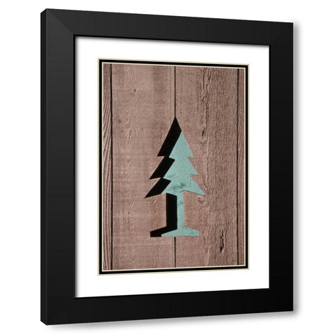 OR, Mount Hood NF US Forest Service symbol Black Modern Wood Framed Art Print with Double Matting by Paulson, Don