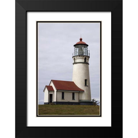 OR, Cape Blanco Oldest standing lighthouse Black Modern Wood Framed Art Print with Double Matting by Kaveney, Wendy
